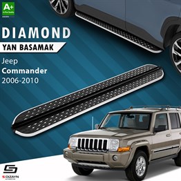 S-Dizayn Jeep Commander Diamond Krom Yan Basamak 203 Cm 2006-2010 A+ Kalite