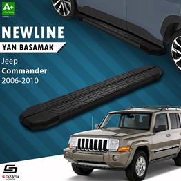 S-Dizayn Jeep Commander NewLine Siyah Yan Basamak 173 Cm 2006-2010 A+ Kalite