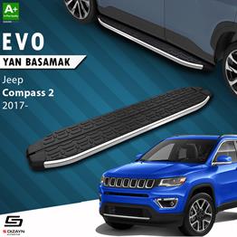 S-Dizayn Jeep Compass 2 Evo Krom Yan Basamak 173 Cm 2017 Üzeri A+ Kalite