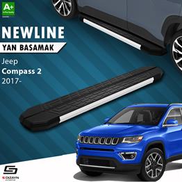 S-Dizayn Jeep Compass 2 NewLine Aluminyum Yan Basamak 173 Cm 2017 Üzeri A+ Kalite