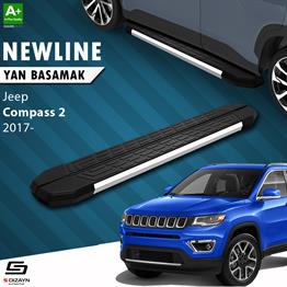 S-Dizayn Jeep Compass 2 NewLine Krom Yan Basamak 173 Cm 2017 Üzeri A+ Kalite