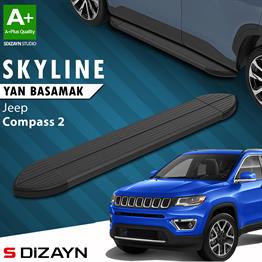 Jeep Compass 2 Skyline Siyah Yan Basamak 173 Cm 2017 Üzeri A+ Kalite