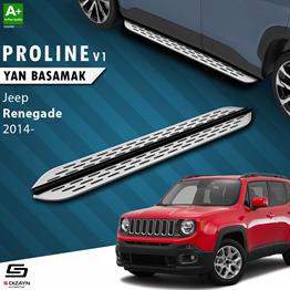 S-Dizayn Jeep Renegade OEM Still Pro V1 Aluminyum Yan Basamak 173 Cm 2014 Üzeri A+ Kalite