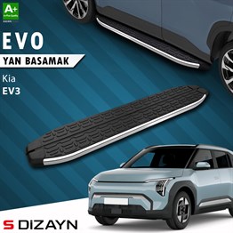 S-Dizayn Kia EV3 Evo Krom Yan Basamak 183 Cm 2025 Üzeri A+ Kalite