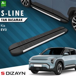 S-Dizayn Kia EV3 S-Line Aluminyum Yan Basamak 183 Cm 2025 Üzeri A+ Kalite
