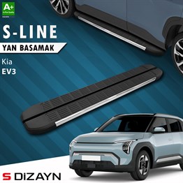 S-Dizayn Kia EV3 S-Line Krom Yan Basamak 183 Cm 2025 Üzeri A+ Kalite