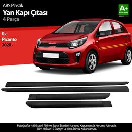 S-Dizayn Kia Picanto ABS Plastik Yan Kapı Koruma Çıtası 2020-2023 A+ Kalite