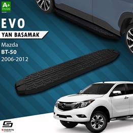 S-Dizayn Mazda BT-50 Pick-Up Evo Siyah Yan Basamak 193 Cm 2006-2012 A+ Kalite