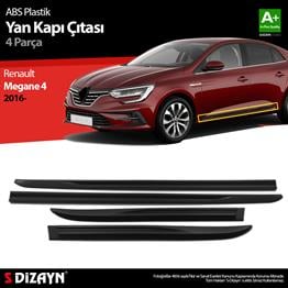 S-Dizayn Megane 4 Yan Kapı Çıtası Plastik OEM Still 2016 Üzeri