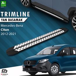 S-Dizayn Mercedes Citan Uzun Şase TrimLine Gri Yan Basamak 230 Cm 2012-2021 A+ Kalite