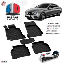 S-Dizayn Mercedes E Serisi W213 4D Havuzlu Paspas 2016-2020 A+ Kalite