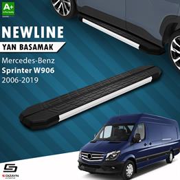 S-Dizayn Mercedes Sprinter W906 Kısa Şase NewLine Aluminyum Yan Basamak 263 Cm 2006-2019 A+ Kalite