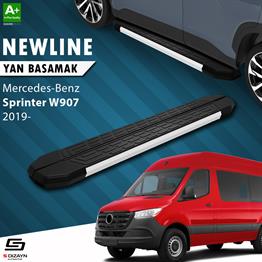 S-Dizayn Mercedes Sprinter W907 Orta Şase NewLine Aluminyum Yan Basamak 273 cm 2019 Üzeri A+ Kalite