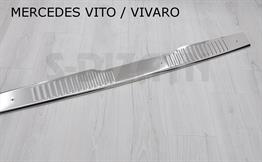 S-Dizayn Mercedes Vito Krom Arka Tampon Eşiği 2010-2014