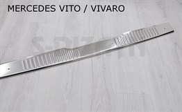 S-Dizayn Mercedes Vito Krom Arka Tampon Eşiği 2010-2014
