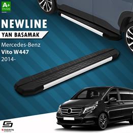 S-Dizayn Mercedes Vito W447 Kısa Şase NewLine Aluminyum Yan Basamak 233 Cm 2014-2020 A+ Kalite