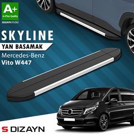 Mercedes Vito W447 Kısa Şase Skyline Aluminyum Yan Basamak 233 Cm 2014 Üzeri A+ Kalite
