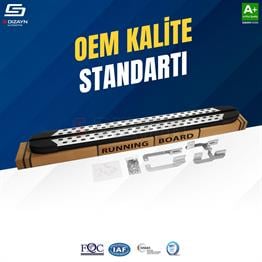 S-Dizayn Mercedes Vito W447 Kısa Şase TrimLine Gri Yan Basamak 238 Cm 2014 Üzeri A+ Kalite