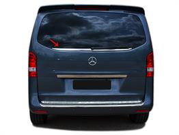 S-Dizayn Mercedes Vito W447 Krom Bagaj Camı Alt Çıtası 2014-2020