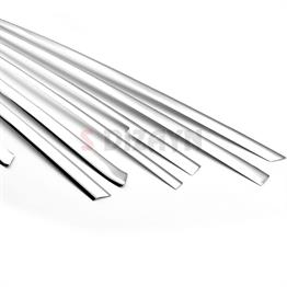 S-Dizayn Mercedes Vito W447 Krom Cam Alt Çıtaları 8 Prç. (Tek Sürgülü Kapı-L3 Uzun Şasi) 2014-2020