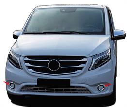 S-Dizayn Mercedes Vito W447 Krom Sis Farı Çerçevesi 2 Prç. 2014-2020