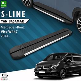 Mercedes Vito W447 Uzun Şase S-Line Aluminyum Yan Basamak 253 Cm 2014 Üzeri A+ Kalite