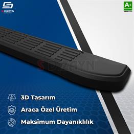 Mercedes Vito W447 Uzun Şase S-Line Siyah Yan Basamak 253 Cm 2014 Üzeri A+ Kalite