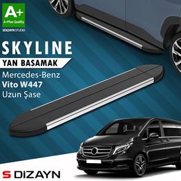Mercedes Vito W447 Uzun Şase Skyline Krom Yan Basamak 253 Cm 2014 Üzeri A+ Kalite