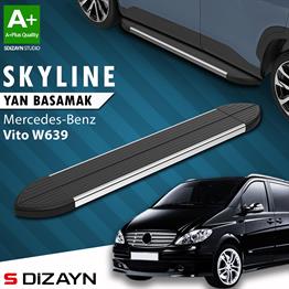 Mercedes Vito W639 Kısa Şase Skyline Krom Yan Basamak 233 Cm 2004-2014 A+ Kalite