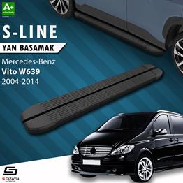 Mercedes Vito W639 Uzun Şase S-Line Siyah Yan Basamak 253 Cm 2004-2014 A+ Kalite