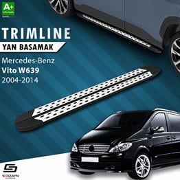 S-Dizayn Mercedes Vito W639 Uzun Şase TrimLine Gri Yan Basamak 260 Cm 2004-2014 A+ Kalite
