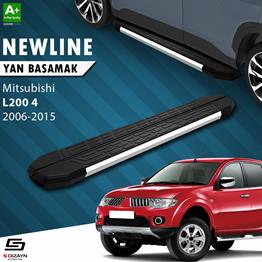 S-Dizayn Mitsubishi L200 4 NewLine Krom Yan Basamak 193 Cm 2006-2011 A+ Kalite