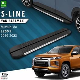 S-Dizayn Mitsubishi L200 5 Makyajlı S-Line Krom Yan Basamak 203 Cm 2019-2023 A+ Kalite