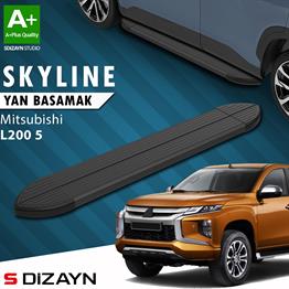 Mitsubishi L200 5 Makyajlı Skyline Siyah Yan Basamak 203 Cm 2019-2023 A+ Kalite