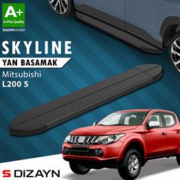 Mitsubishi L200 5 Skyline Siyah Yan Basamak 193 Cm 2015-2019 A+ Kalite