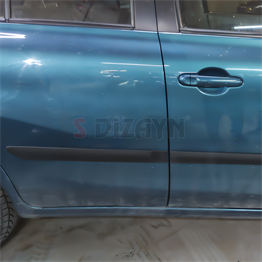 S-Dizayn Nissan Micra ABS Plastik Yan Kapı Koruma Çıtası 2013 Üzeri A+ Kalite