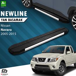 S-Dizayn Nissan Navara 2 NewLine Krom Yan Basamak 203 Cm 2005-2015 A+ Kalite