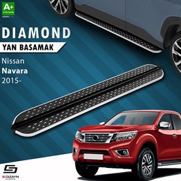 S-Dizayn Nissan Navara 3 Diamond Krom Yan Basamak 203 Cm 2015 Üzeri A+ Kalite