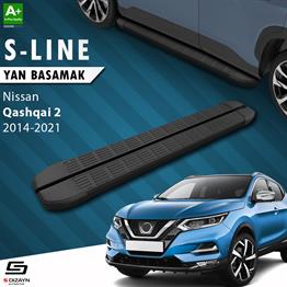 S-Dizayn Nissan Qashqai 2 S-Line Siyah Yan Basamak 173 Cm 2014-2021 A+ Kalite