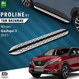S-Dizayn Nissan Qashqai 3 OEM Still Pro V1 Aluminyum Yan Basamak 173 Cm 2021 Üzeri A+ Kalite