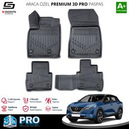 S-Dizayn Nissan Qashqai 3D Pro Havuzlu Paspas 2021 Üzeri A+ Kalite