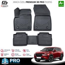 S-Dizayn Nissan X-Trail E-Power 3D Pro Havuzlu Paspas 2021 Üzeri A+ Kalite