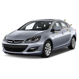 S-Dizayn Opel Astra J SD Krom Cam Çerçeve Seti 12 Prç 2012-2020 (Bütün-Formlu) A+ Kalite