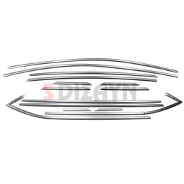 S-Dizayn Opel Astra K HB Krom Cam Çerçeve Seti 14 Prç 2015-2022 A+ Kalite