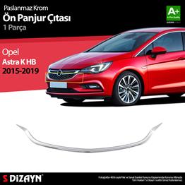 S-Dizayn Opel Astra K HB Krom Ön Panjur Çıtası 1 Prç. 2015-2022