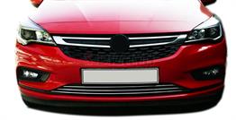 S-Dizayn Opel Astra K HB Krom Ön Tampon Alt Çıtası 3 Prç 2015-2022 (Sensörsüz)