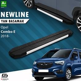 S-Dizayn Opel Combo E Uzun Şase NewLine Aluminyum Yan Basamak 213 Cm 2018 Üzeri A+ Kalite