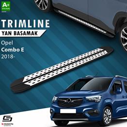 S-Dizayn Opel Combo E Uzun Şase TrimLine Gri Yan Basamak 220 Cm 2018 Üzeri A+ Kalite