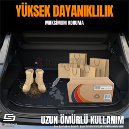 S-Dizayn Opel Corsa F 3D Pro Bagaj Havuzu Üst Bagaj 2019 Üzeri A+ Kalite