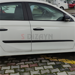 S-Dizayn Opel Corsa F ABS Plastik Yan Kapı Koruma Çıtası 2019 Üzeri A+ Kalite